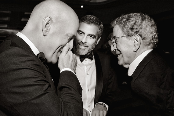 Bruce Willis, George Clooney & Tony Bennett
